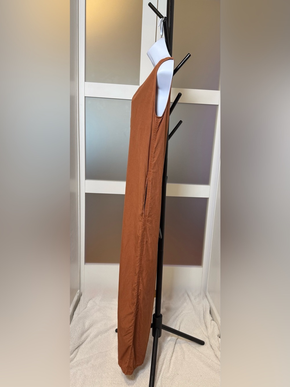 COS Rust-Brown Wide-Leg Utility Jumpsuit - Picture 4 of 16